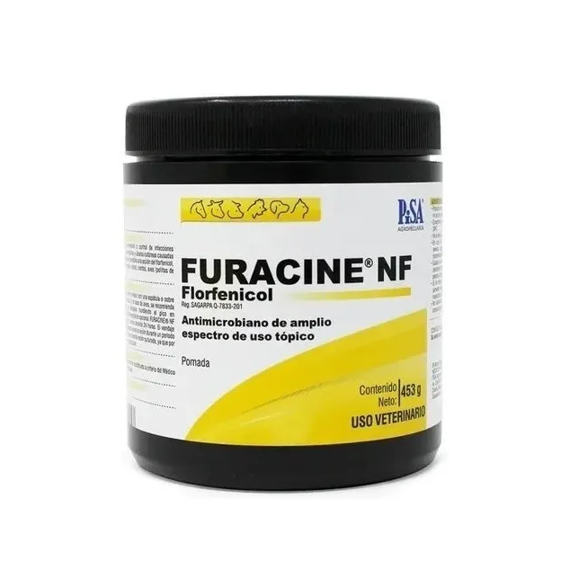 Pomada Furacine Nf Pisa Antimicrobiano 453 G Animales