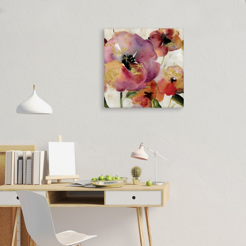 Cuadros Decorativos - Cuadrado de amapola dorada I de Carol Robinson