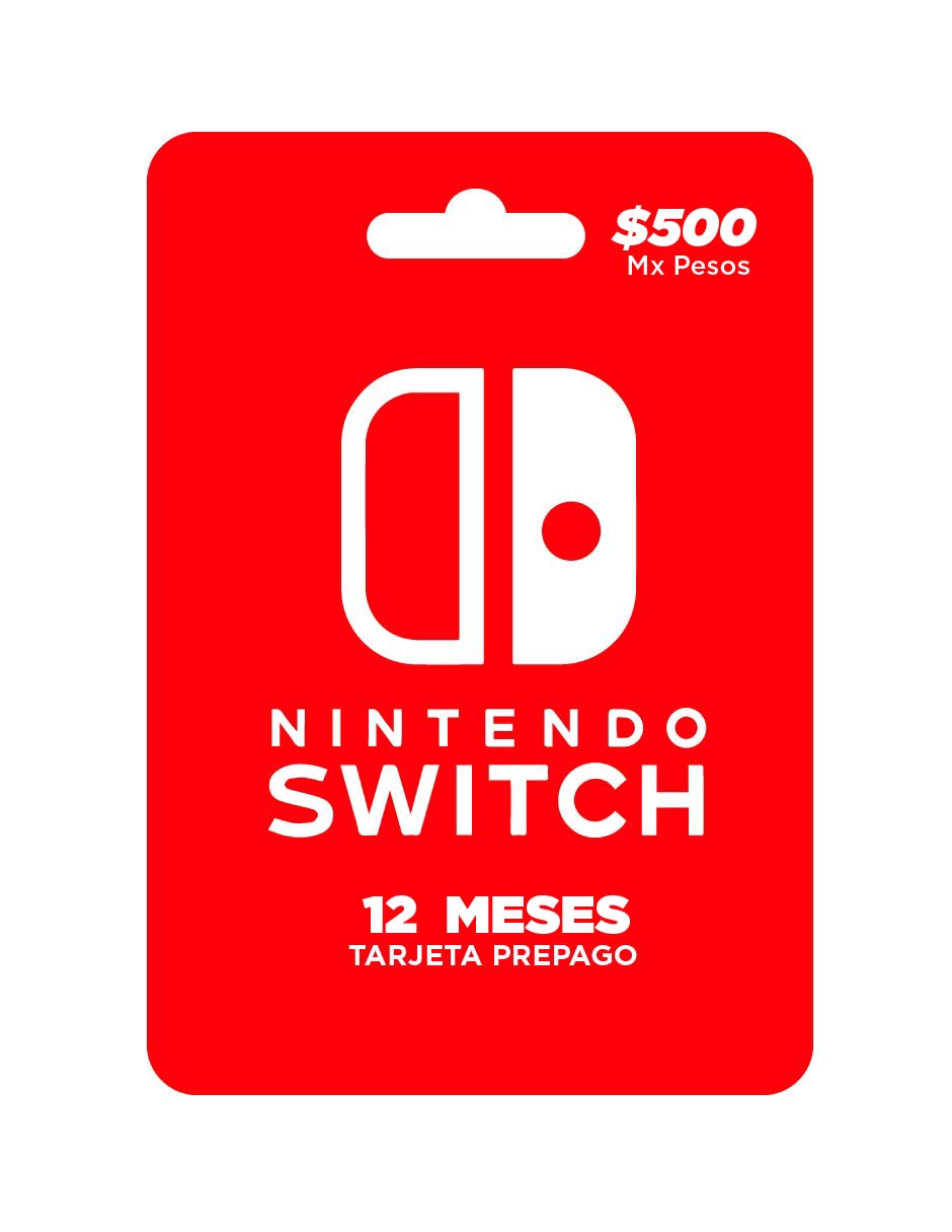 Nintendo SWITCH 12 meses, tarjeta prepago, Pin Digital