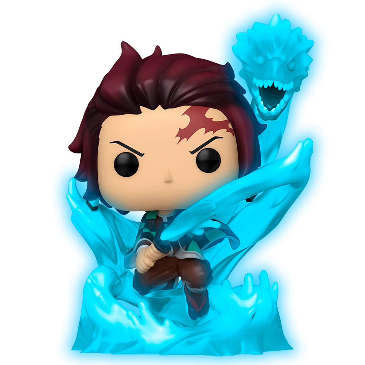 Funko Pop Tanjiro Respiracion De Agua #873 Glow Demon Slayer Anime Original