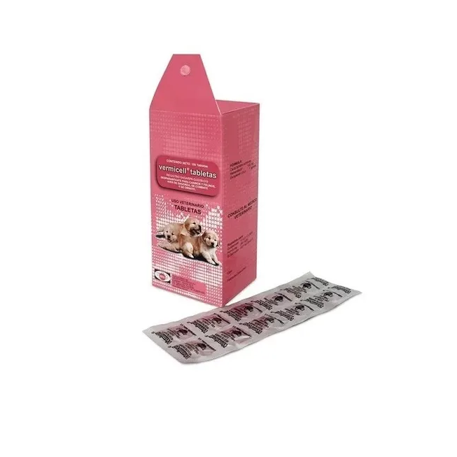 Vermicell 100 Tab. Desparasitante Para Cachorros Andoci