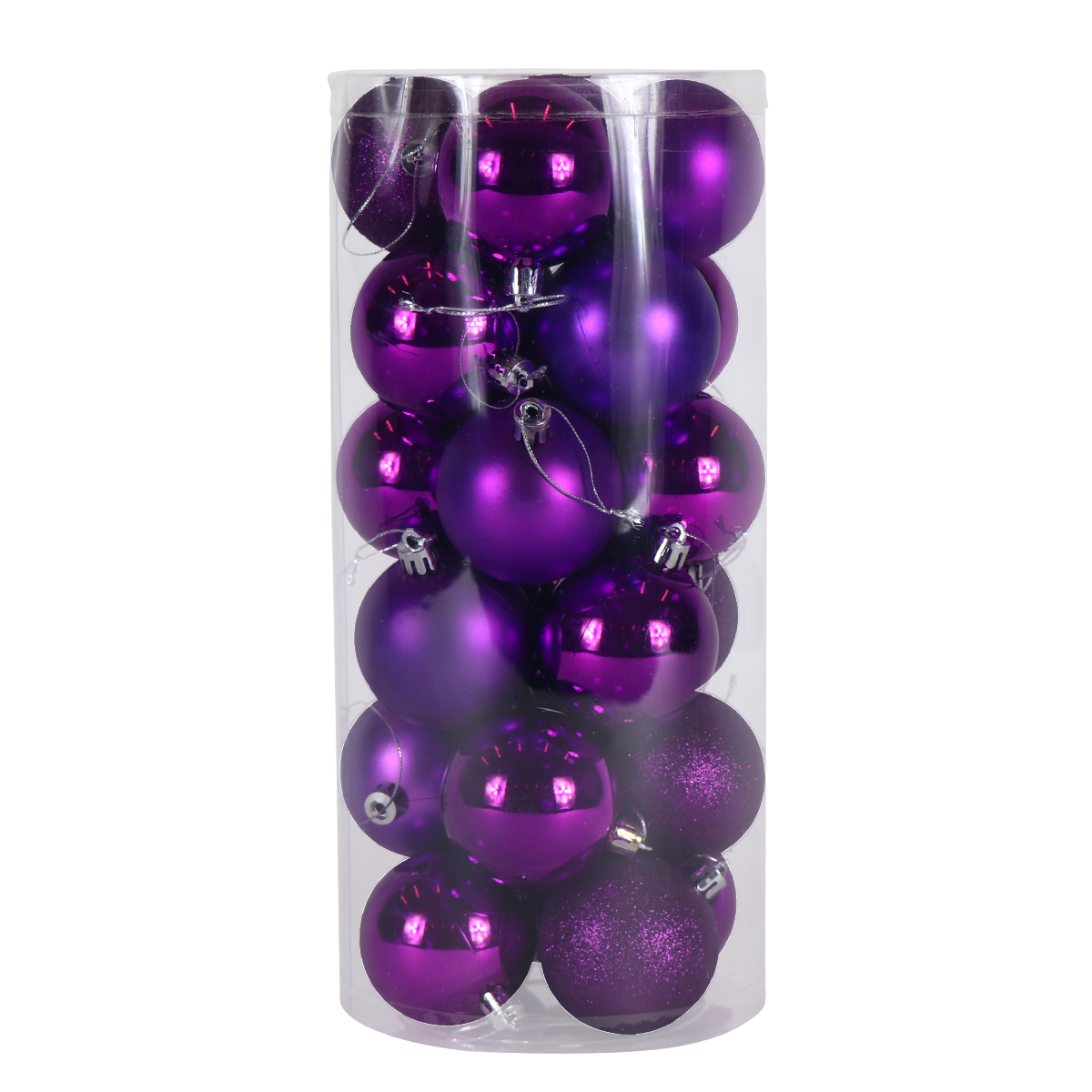 Set de 3 Pack Esfera Navideña 6cm Verde 24 piezas