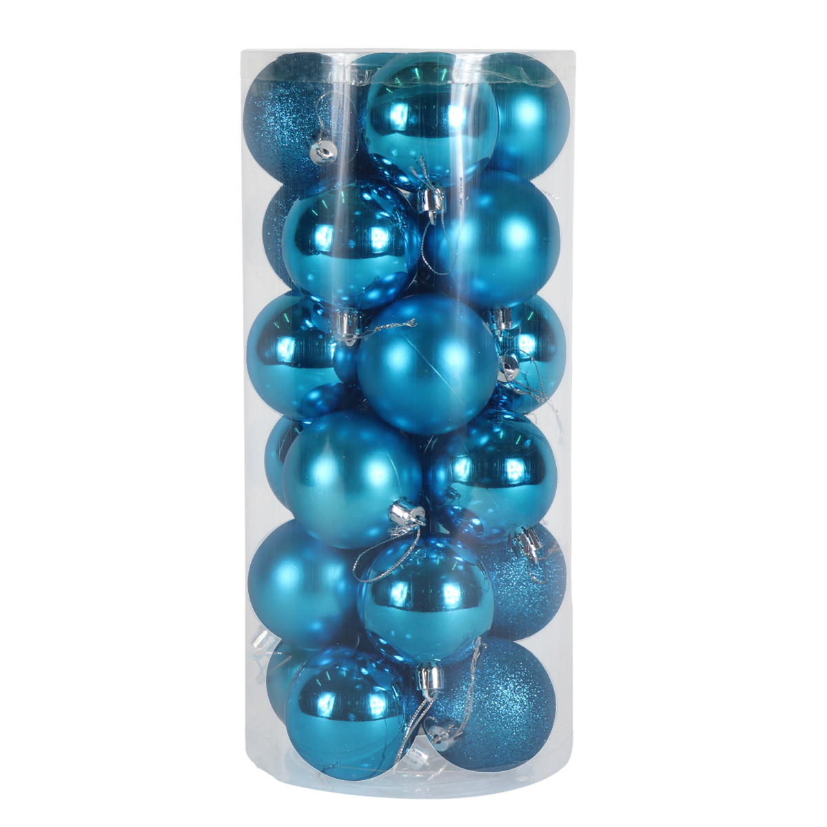 Set de 3 Pack Esfera Navideña 6cm Verde 24 piezas