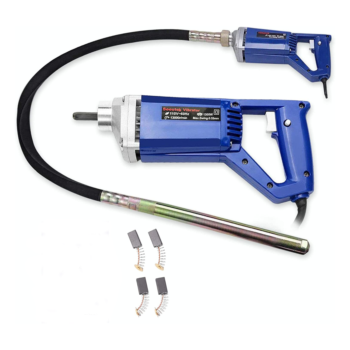 Vibrador de Hormigon Concreto Eléctrico 1300w 13000 Vibraciones por Minuto