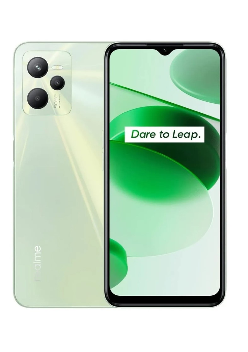 Celular Realme C35 con 128gb y 4gb ram. Verde
