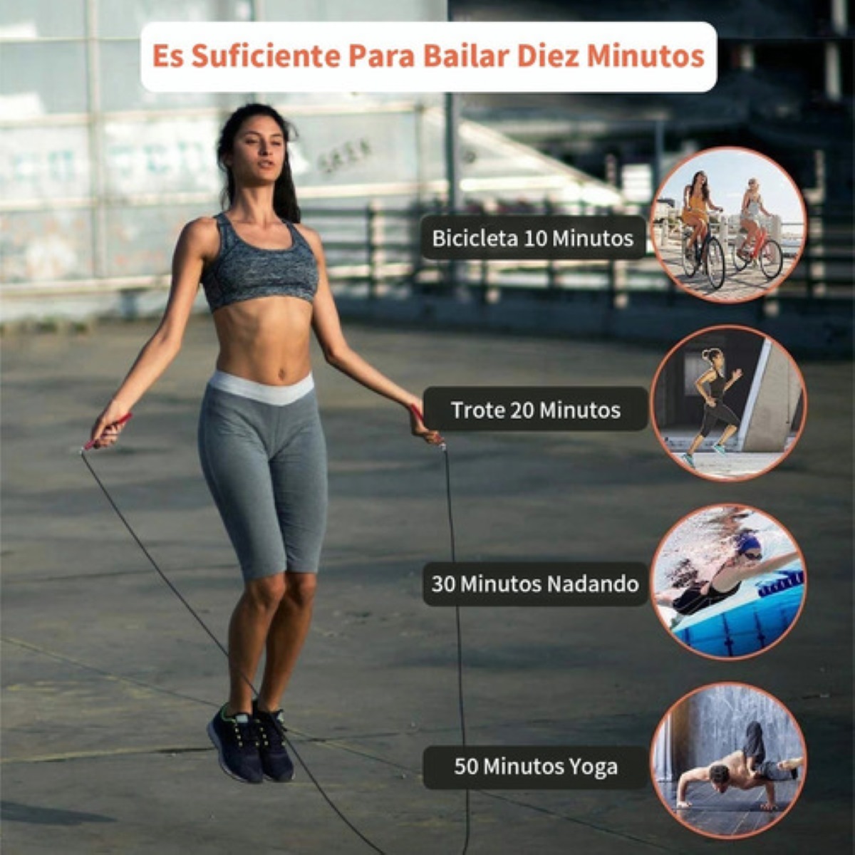 Cuerda Para Saltar Ajustable Crossfit Ultra Rapida 3m Roja 