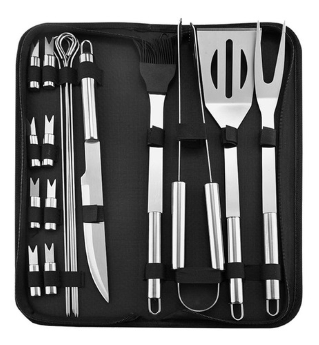 Juego De Utensilios Para Parrilla De Acero Inoxidable