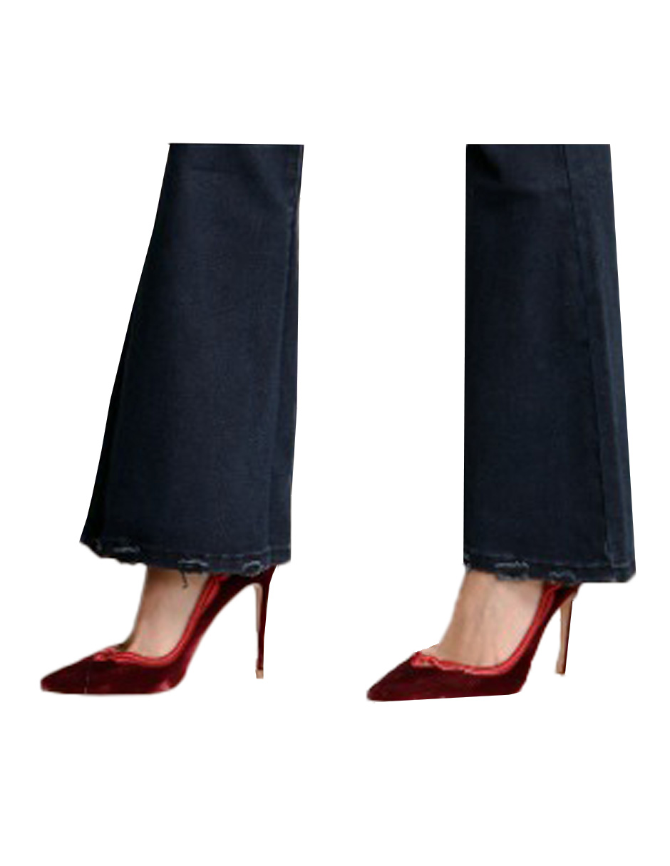 Jeans pantalón mezclilla acampanado mujer para dama