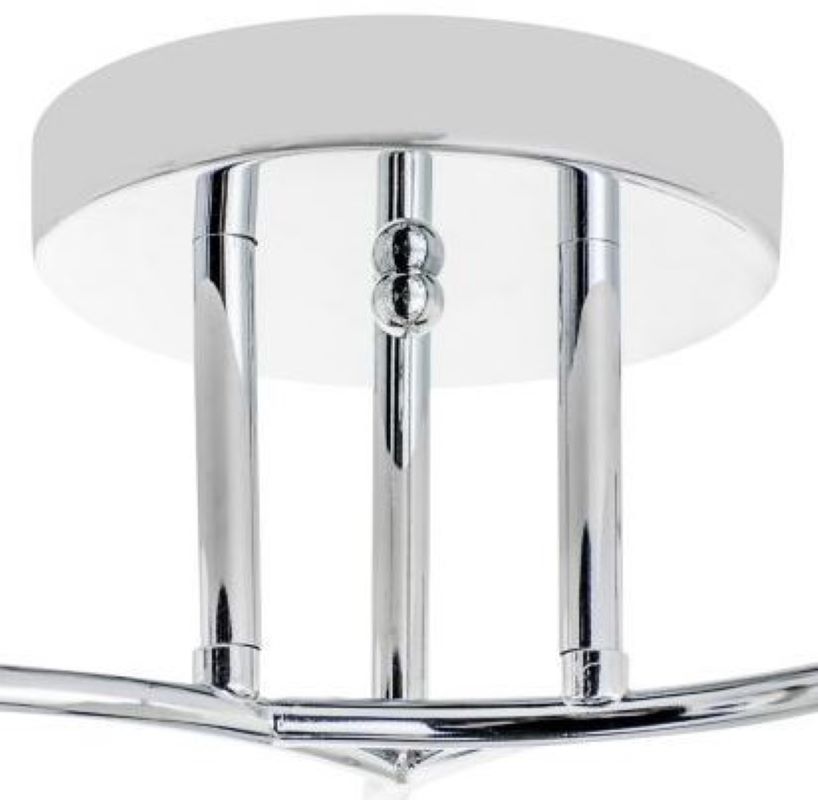 Lampara para Techo Casa Bonita 123048 3 Luces Blancas de Metal