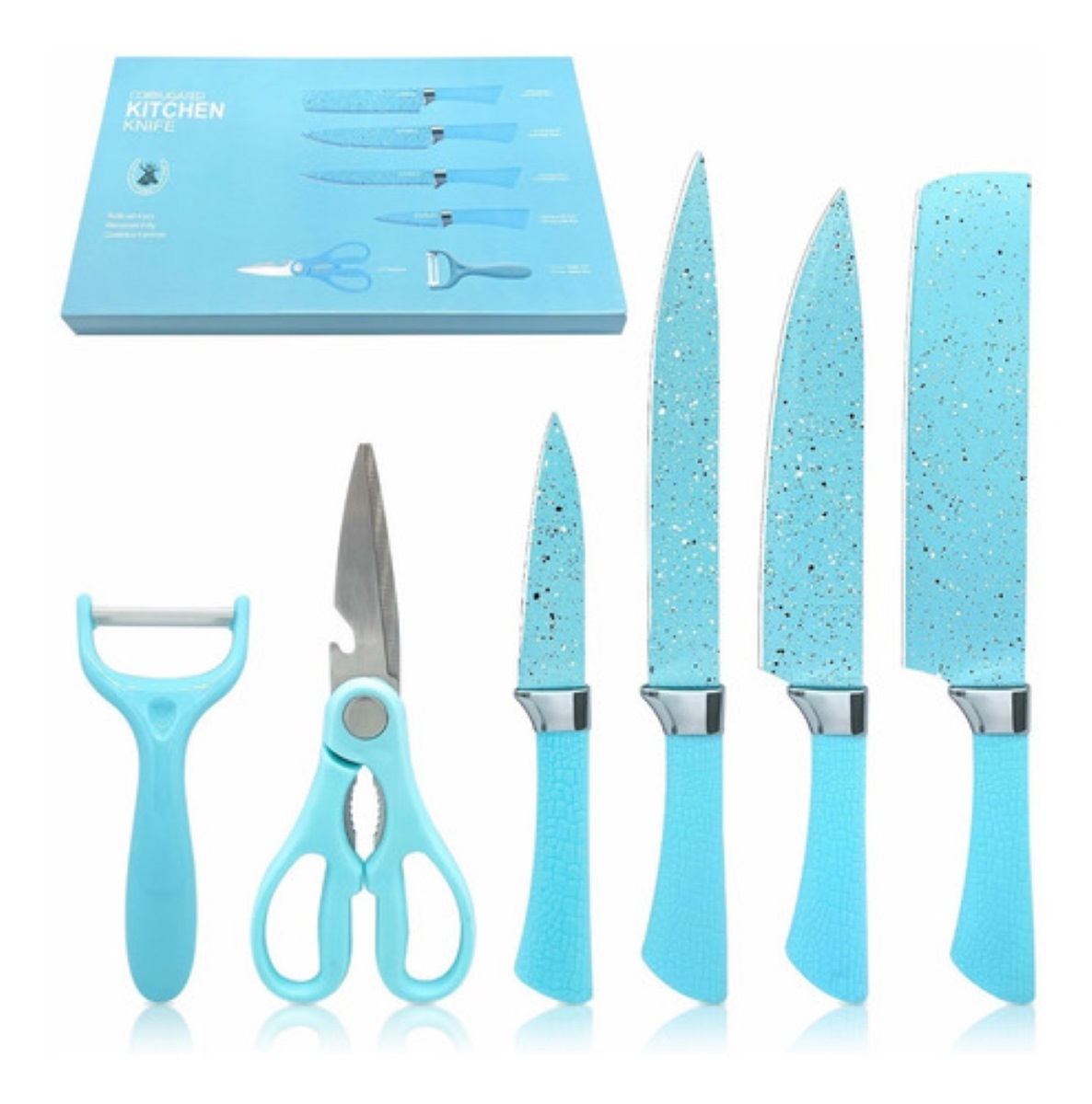 Juego Set De Cuchillos Chef Cocina Acero Kit Inoxidable — Central Shop