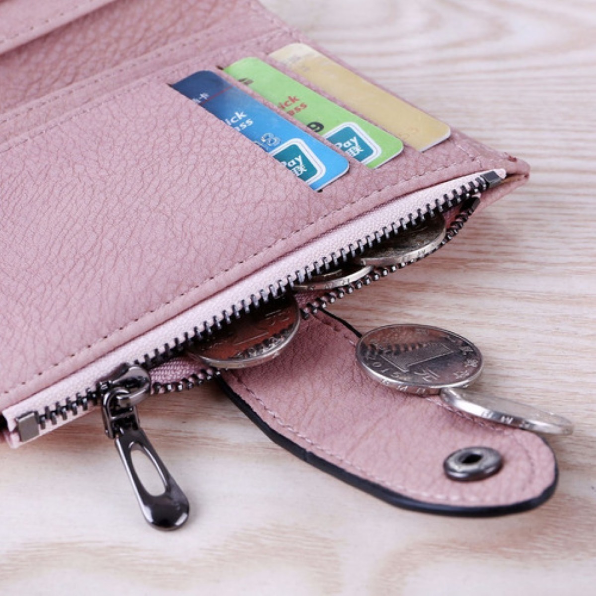 Cartera Monedero, Estilo Retro Rosa 