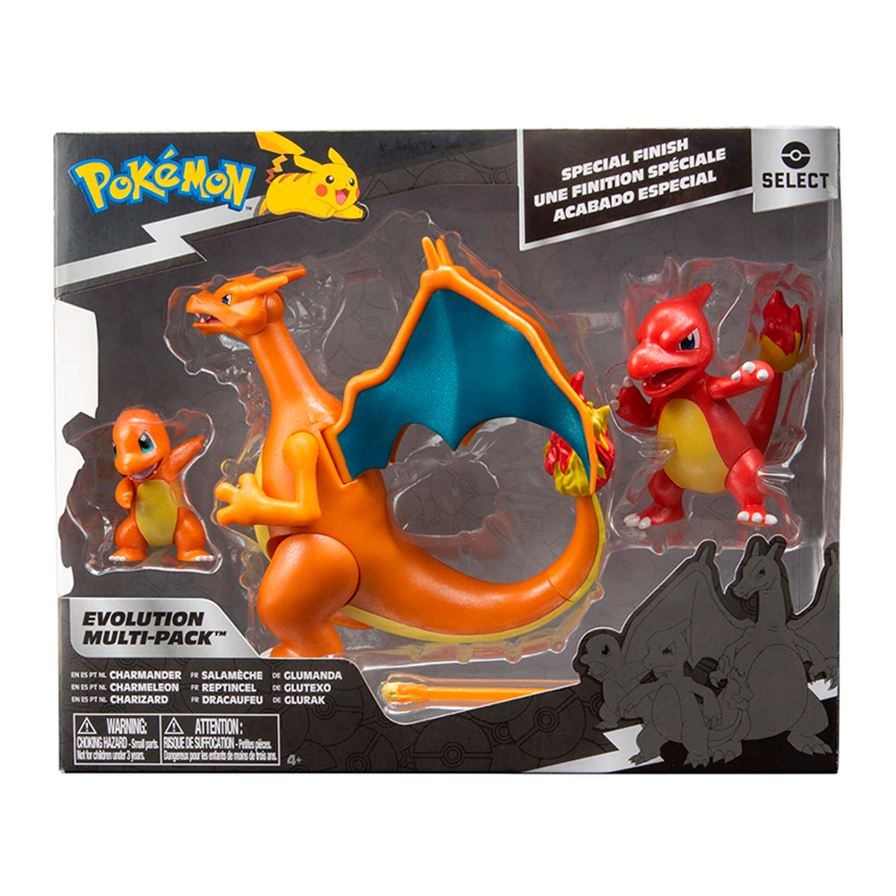 Pokemon selec Tripak Charmander + Charmeleon + Charizard