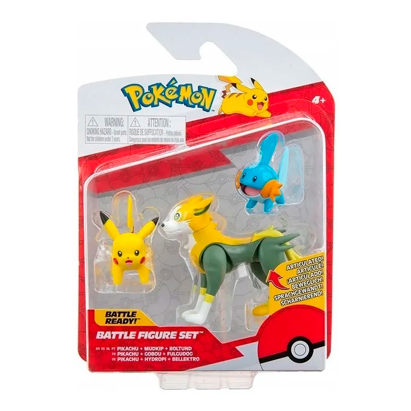 Pokemon Pikachu + Mudkip + Boltund original