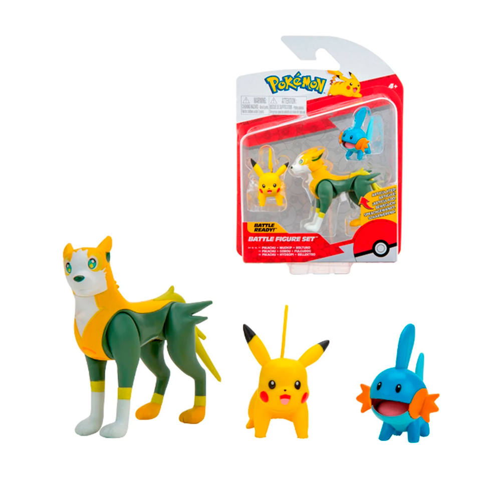 Pokemon Pikachu + Mudkip + Boltund original