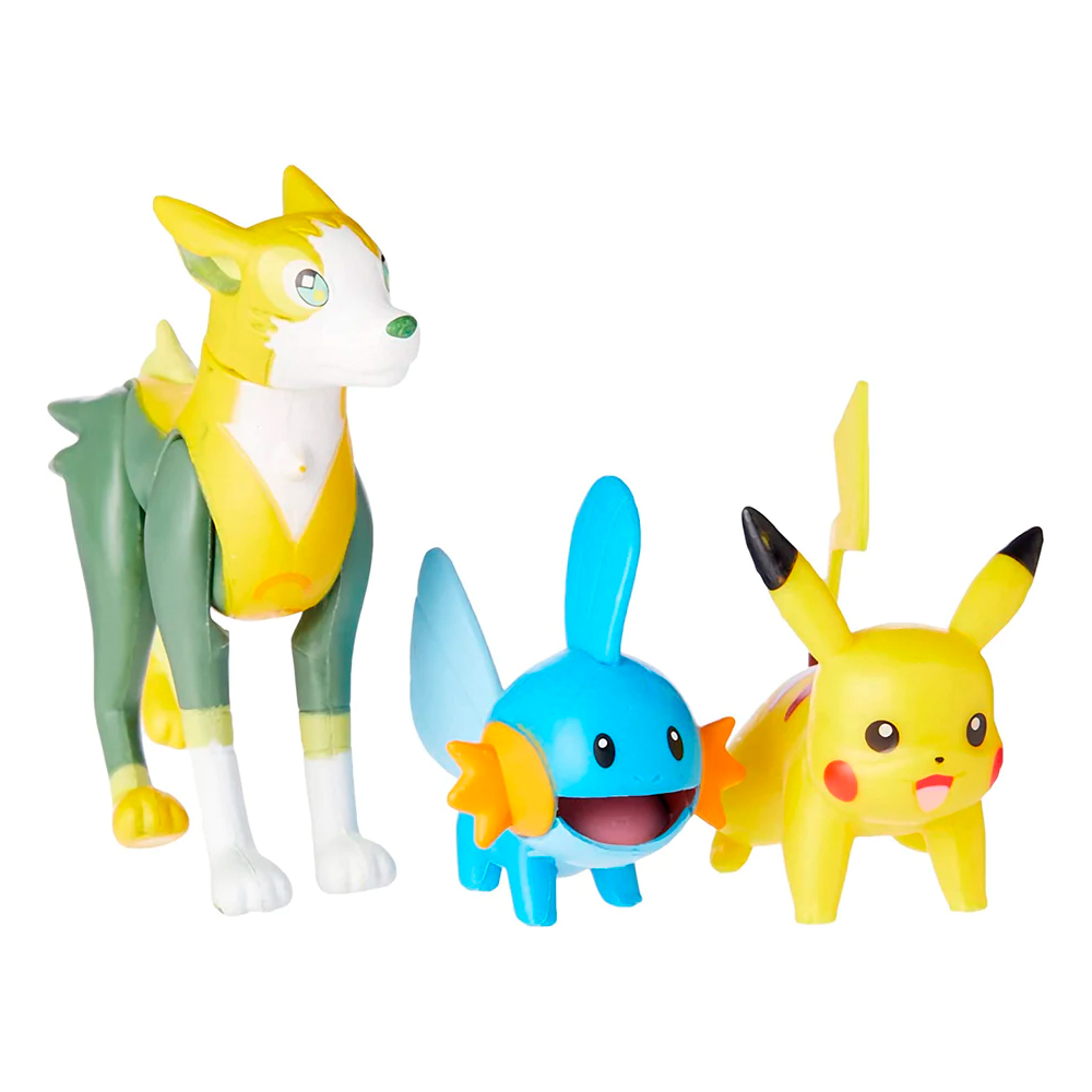 Pokemon Pikachu + Mudkip + Boltund original