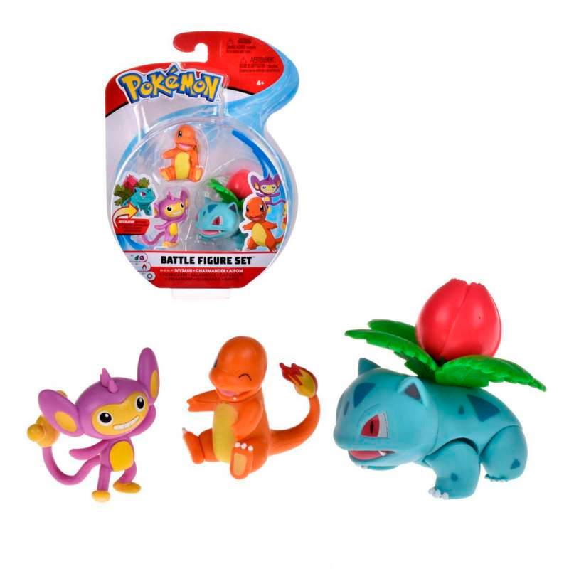 Pokemon Ivysaur + Charmander + Aipom
