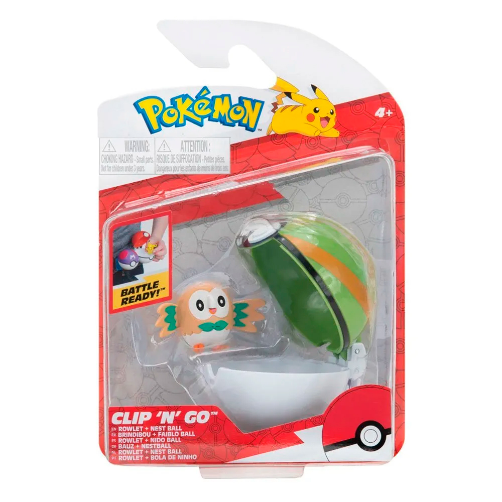 Pokemon Rowlet + Nest Ball