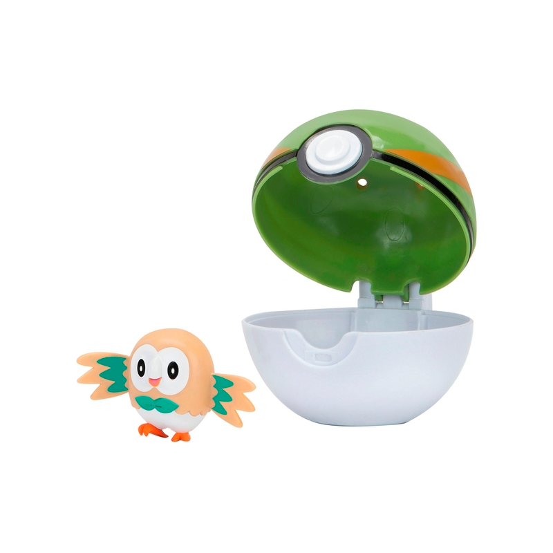 Pokemon Rowlet + Nest Ball