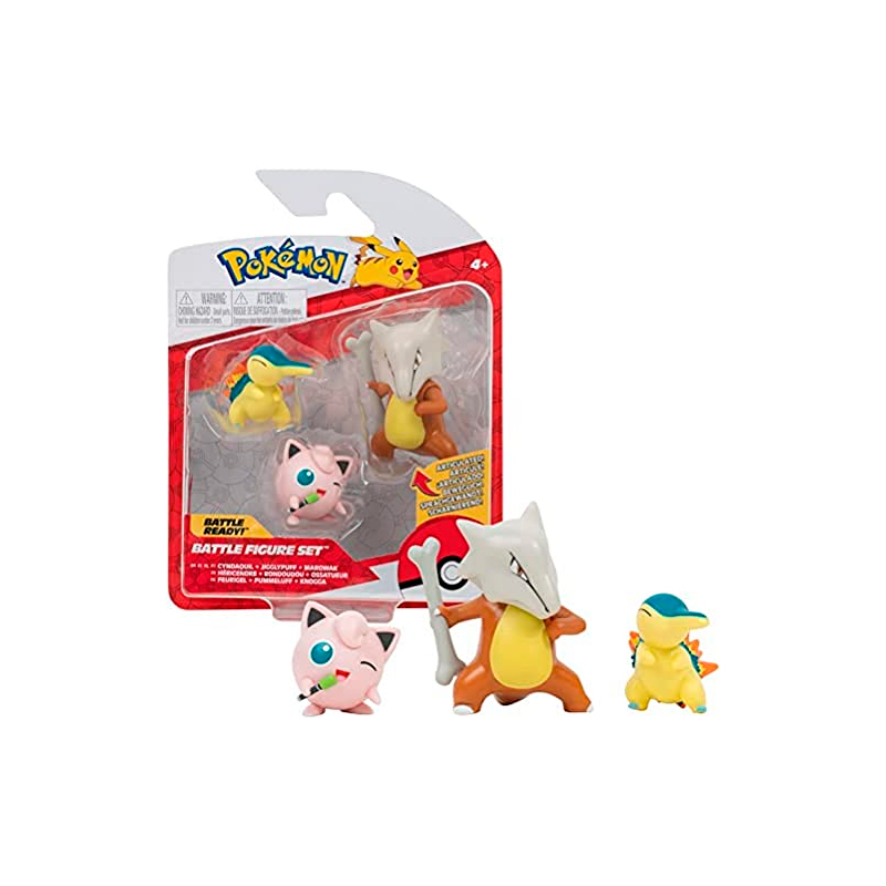 Pokemon Cyndaquil + Jigglypuff + Marowak.