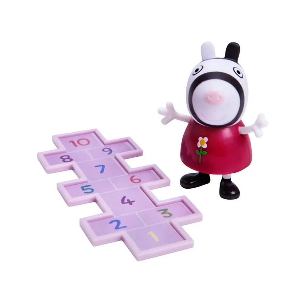 Peppa Pig Juego de Piso con Zoe Cebra Peppa 1pz Ind.