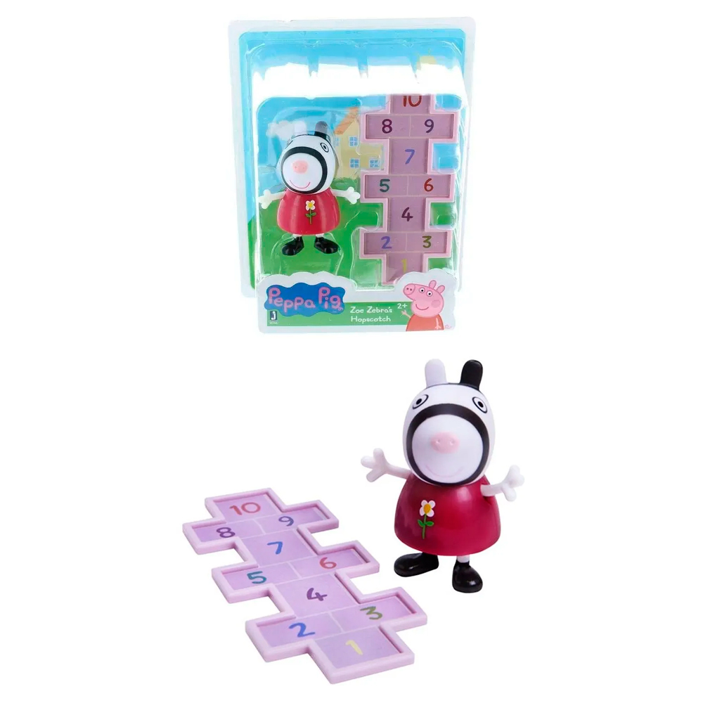 Peppa Pig Juego de Piso con Zoe Cebra Peppa 1pz Ind.