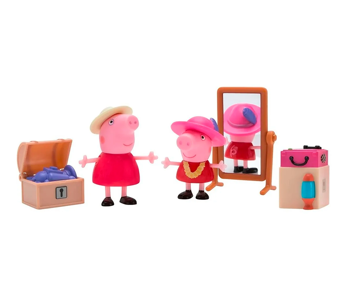 Peppa Pig Vistiéndose Con La Abuela Pig