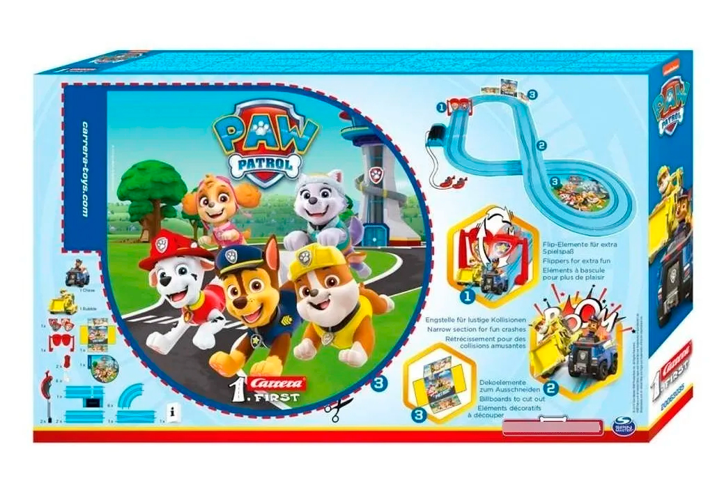 Paw Patrol Chase - Rubble 1 Carrera First Pista de Carreras
