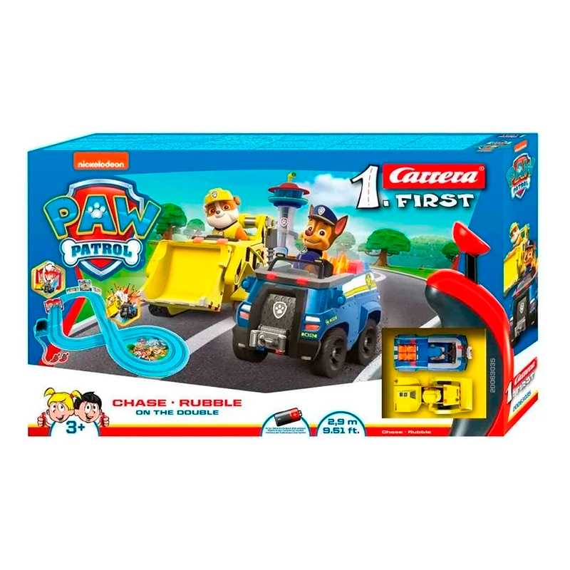 Paw Patrol Chase - Rubble 1 Carrera First Pista de Carreras