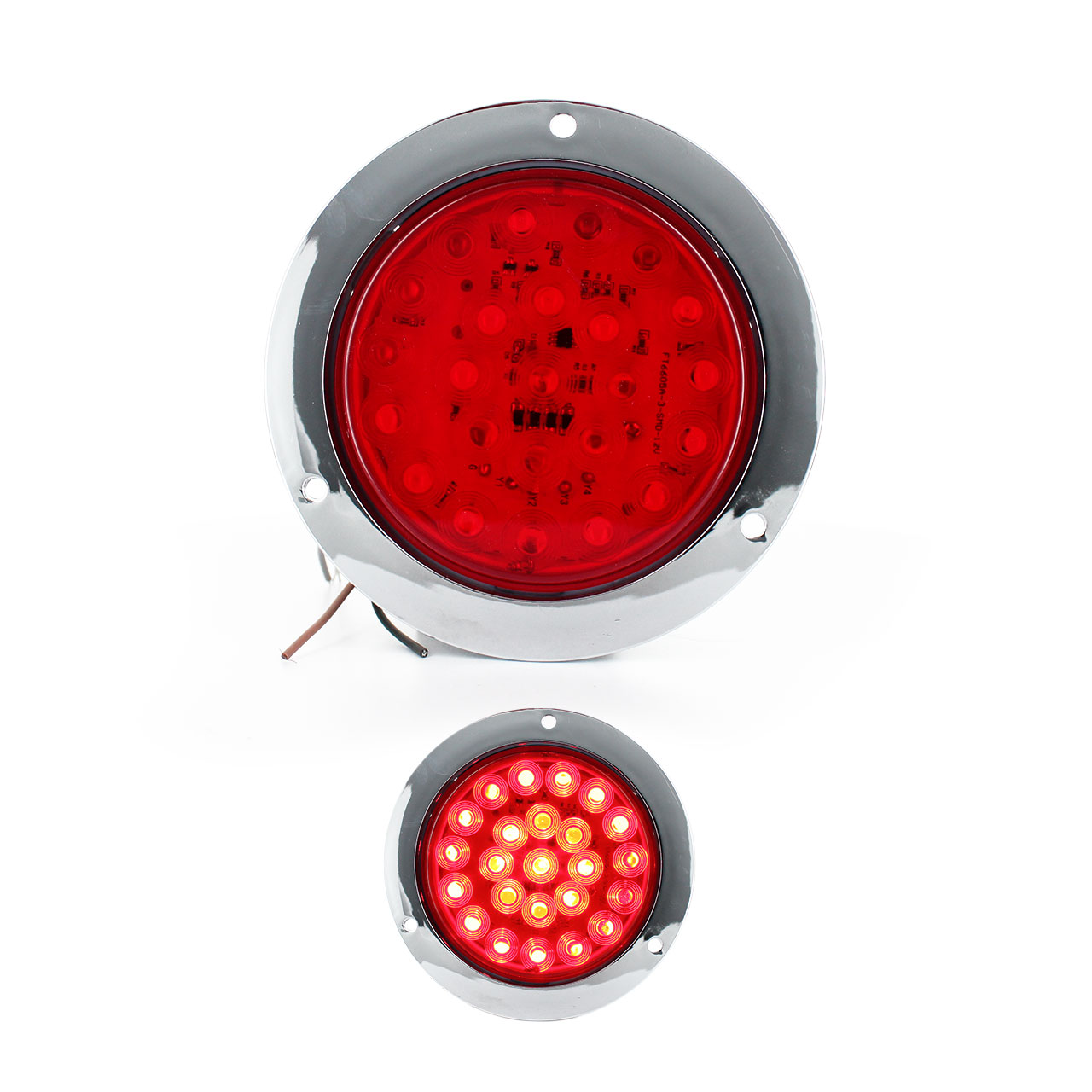 Plafon 24 Led Redondo Camion Cuarto Estrobo Stop 12-24v