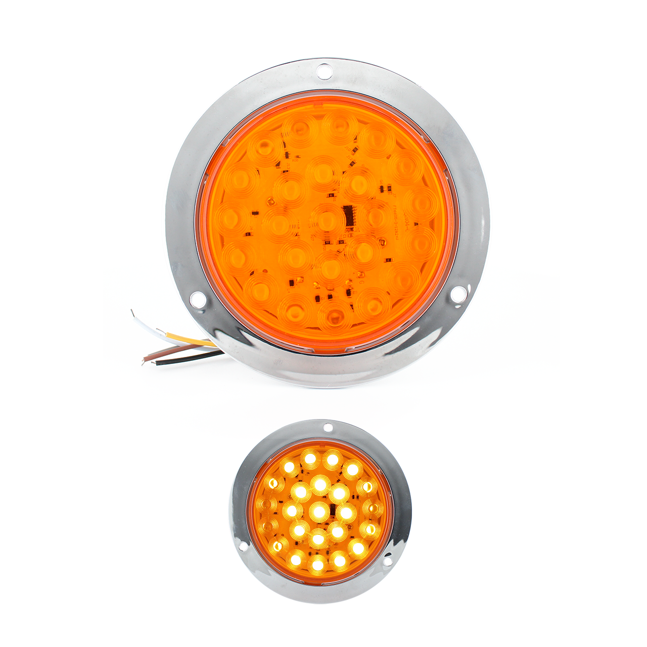 Plafon 24 Led Redondo Camion Cuarto Estrobo Stop 12-24v