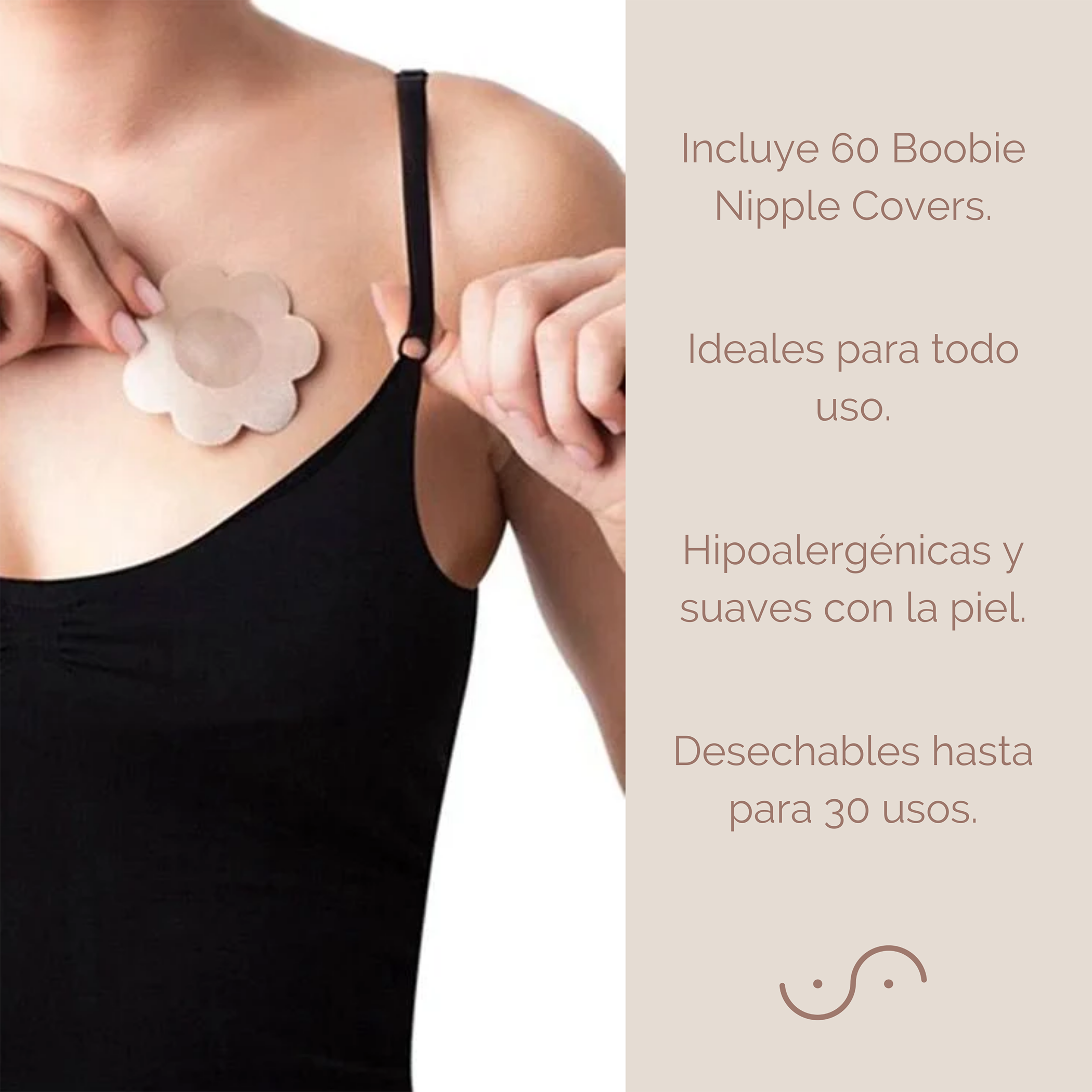 Sophie's Disposable Nipple Cover | Paquete de 60 pezoneras desechables | Parches cubrepezon invisibles | Parche de cinta con pegamento de grado médico para pecho |