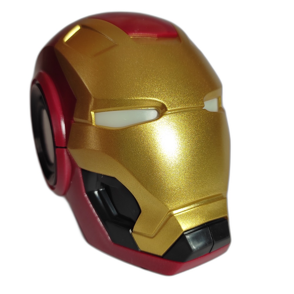 Bocina Bluetooth Iron Man Avengers Marvel Inalámbrico con Entrada TF Radio y Luz
