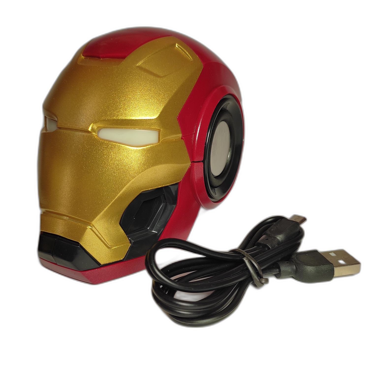 Bocina Bluetooth Iron Man Avengers Marvel Inalámbrico con Entrada TF Radio y Luz