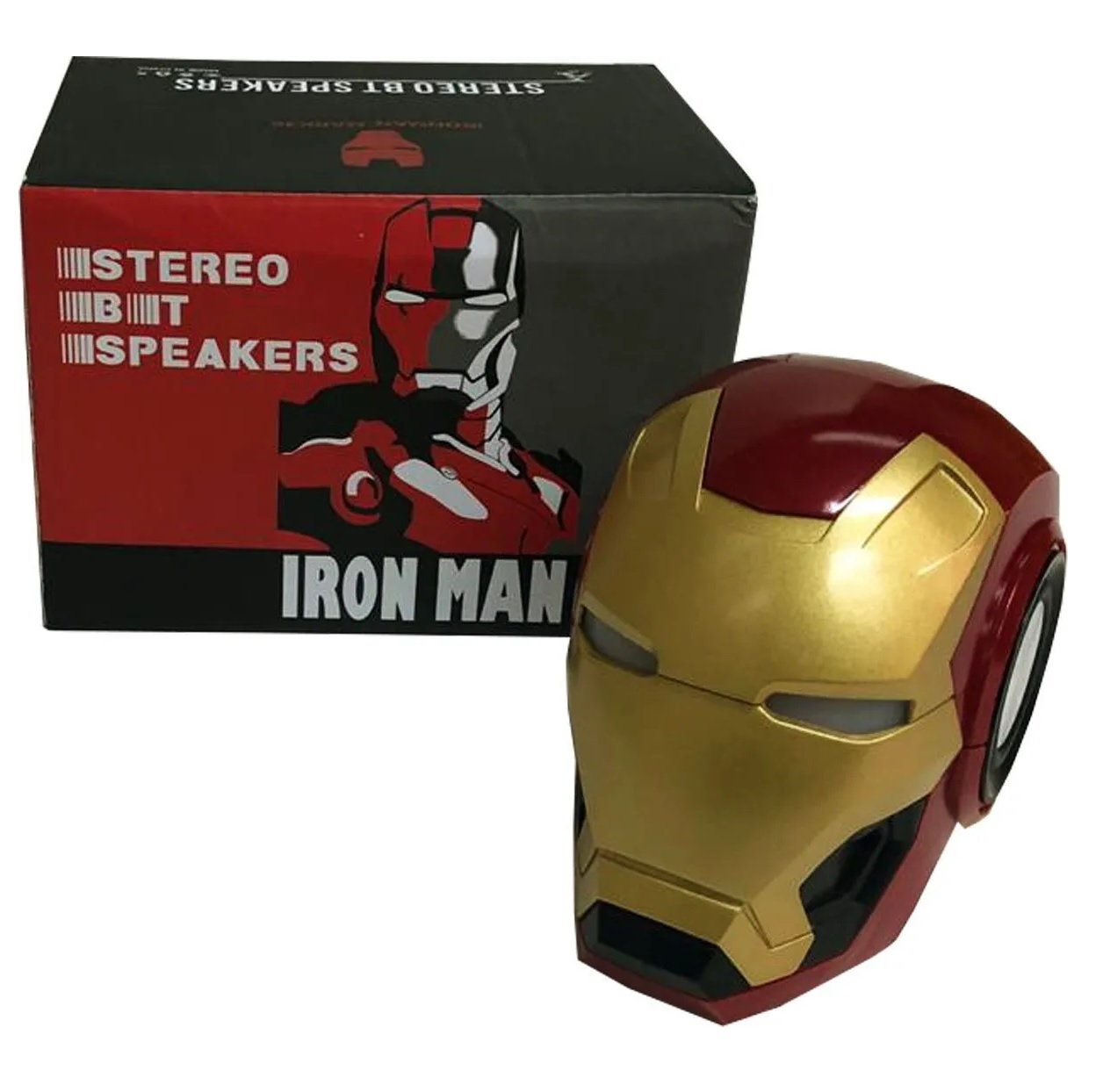 Bocina Bluetooth Iron Man Avengers Marvel Inalámbrico con Entrada TF Radio y Luz
