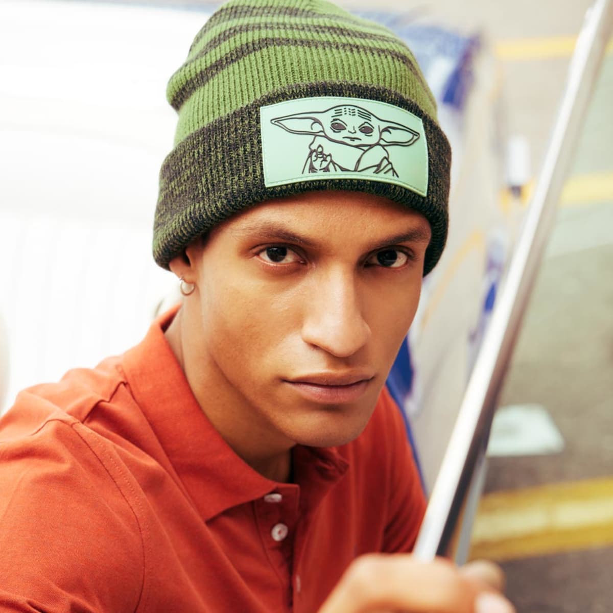 Gorro / boina invernal unisex de Star Wars (Baby Yoda) color verde, mod. 1055985