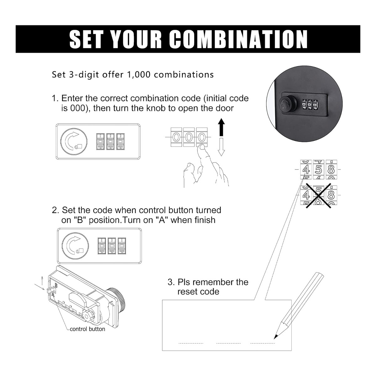 Caja Locker para Llaves con Código de Combinación, Capacidad 28 Llaves con Etiquetas