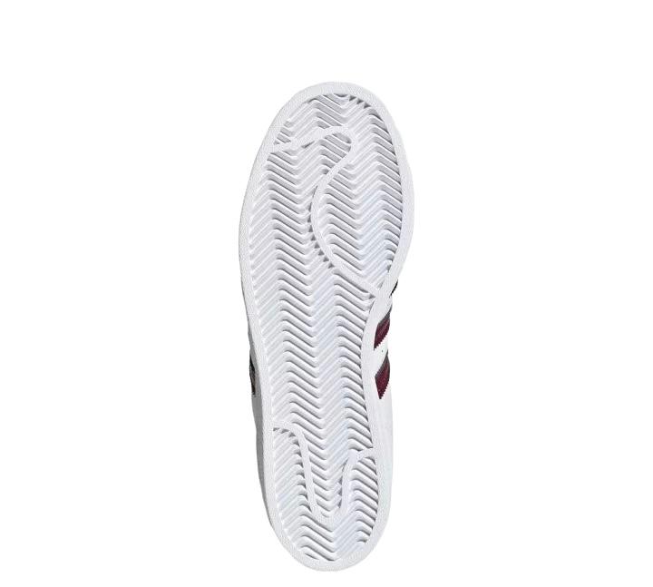 Tenis Adidas Superstar blanco con morado originales H04016