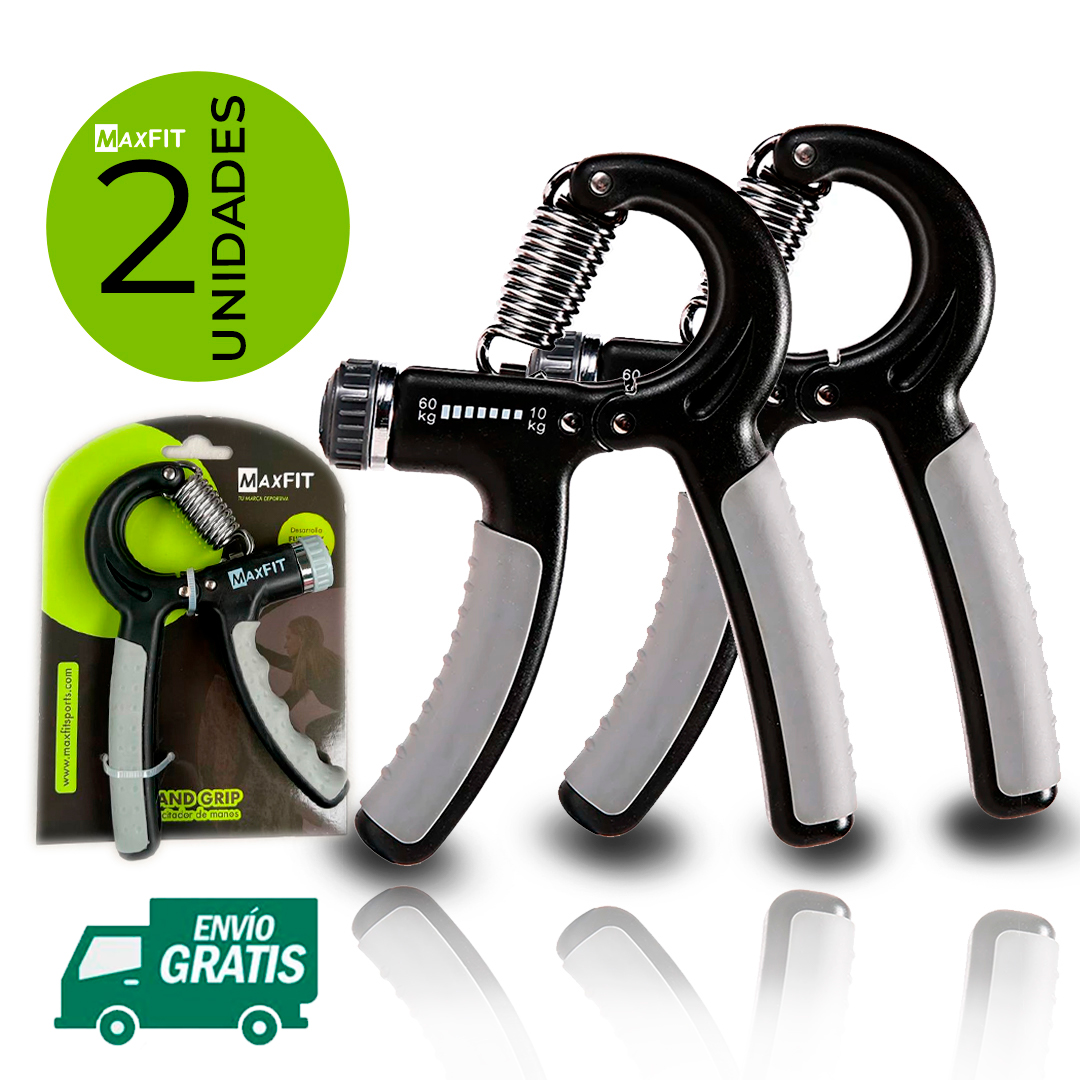 Par De Ejercitador Para Mano Hand Grip, Sin Contador, Graduable MAXFIT WL016