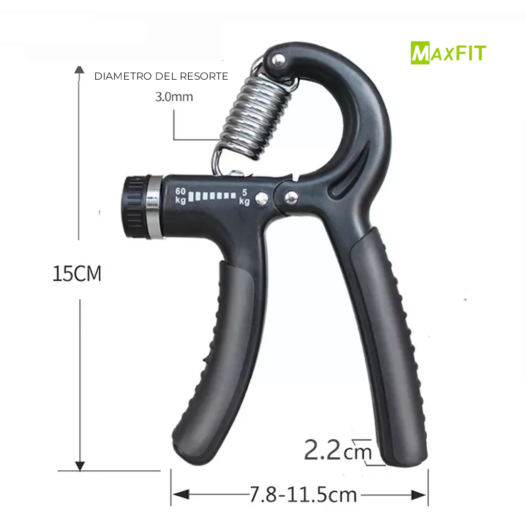 Par De Ejercitador Para Mano Hand Grip, Sin Contador, Graduable MAXFIT WL016