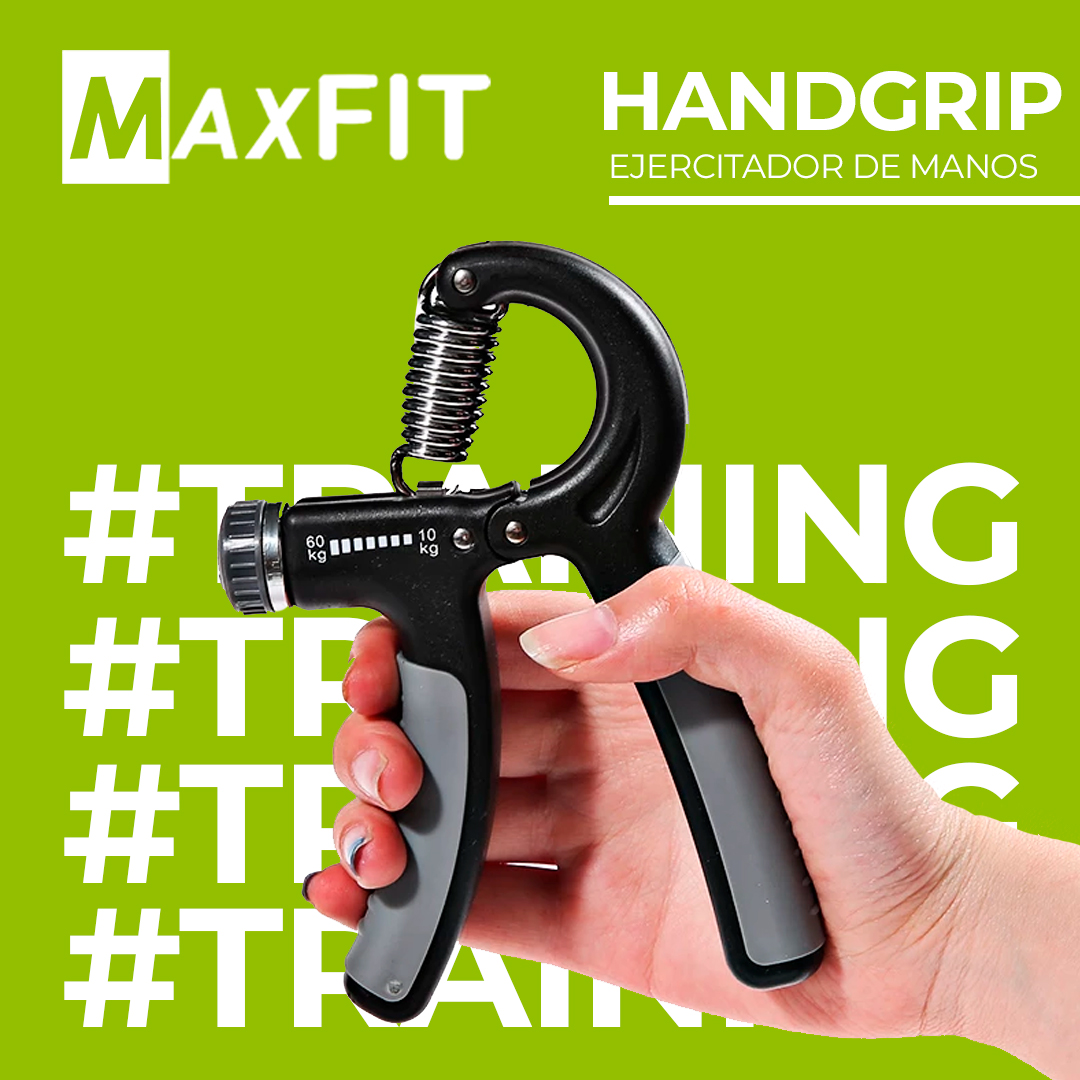 Par De Ejercitador Para Mano Hand Grip, Sin Contador, Graduable MAXFIT WL016