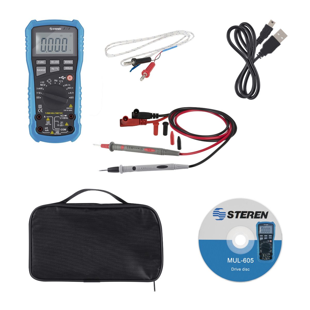 Multímetro Profesional Interfaz Usb Computadora Steren