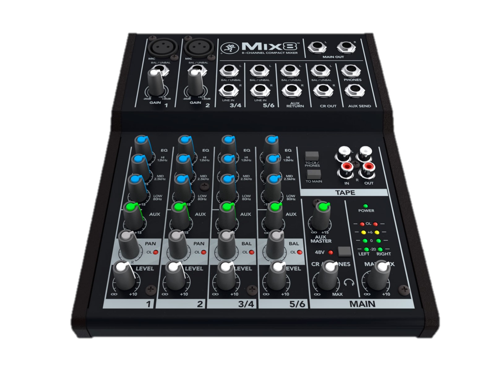 Mezcladora compacta MACKIE mix8 de 8 canales 