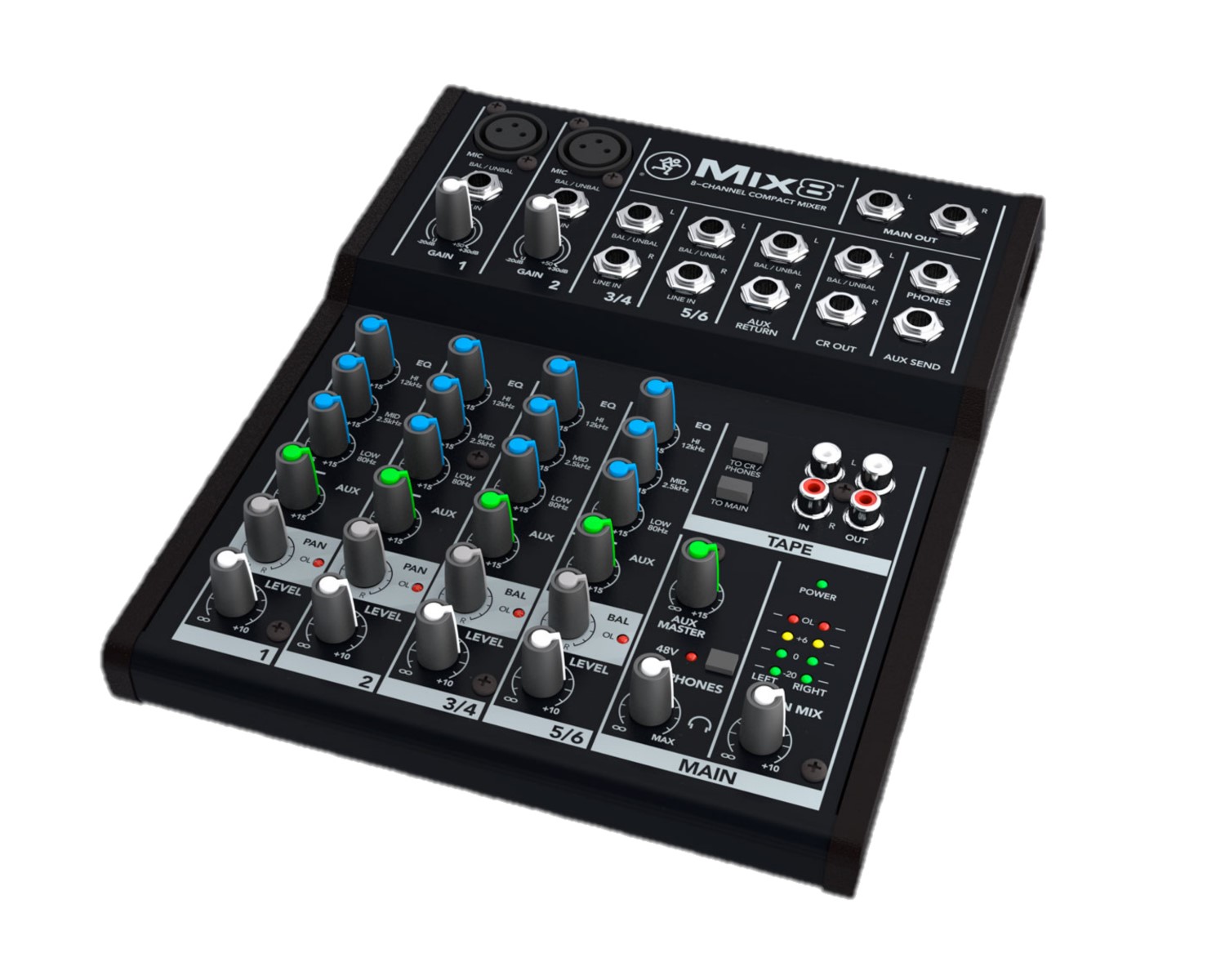 Mezcladora compacta MACKIE mix8 de 8 canales 