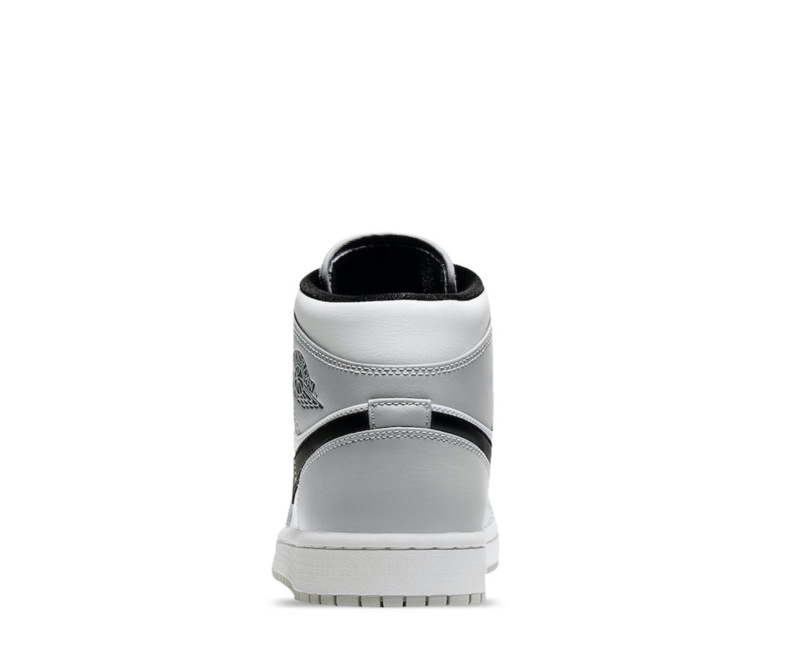Tenis Air Jordan 1 Mid Light Smoke Grey originales 554724-092