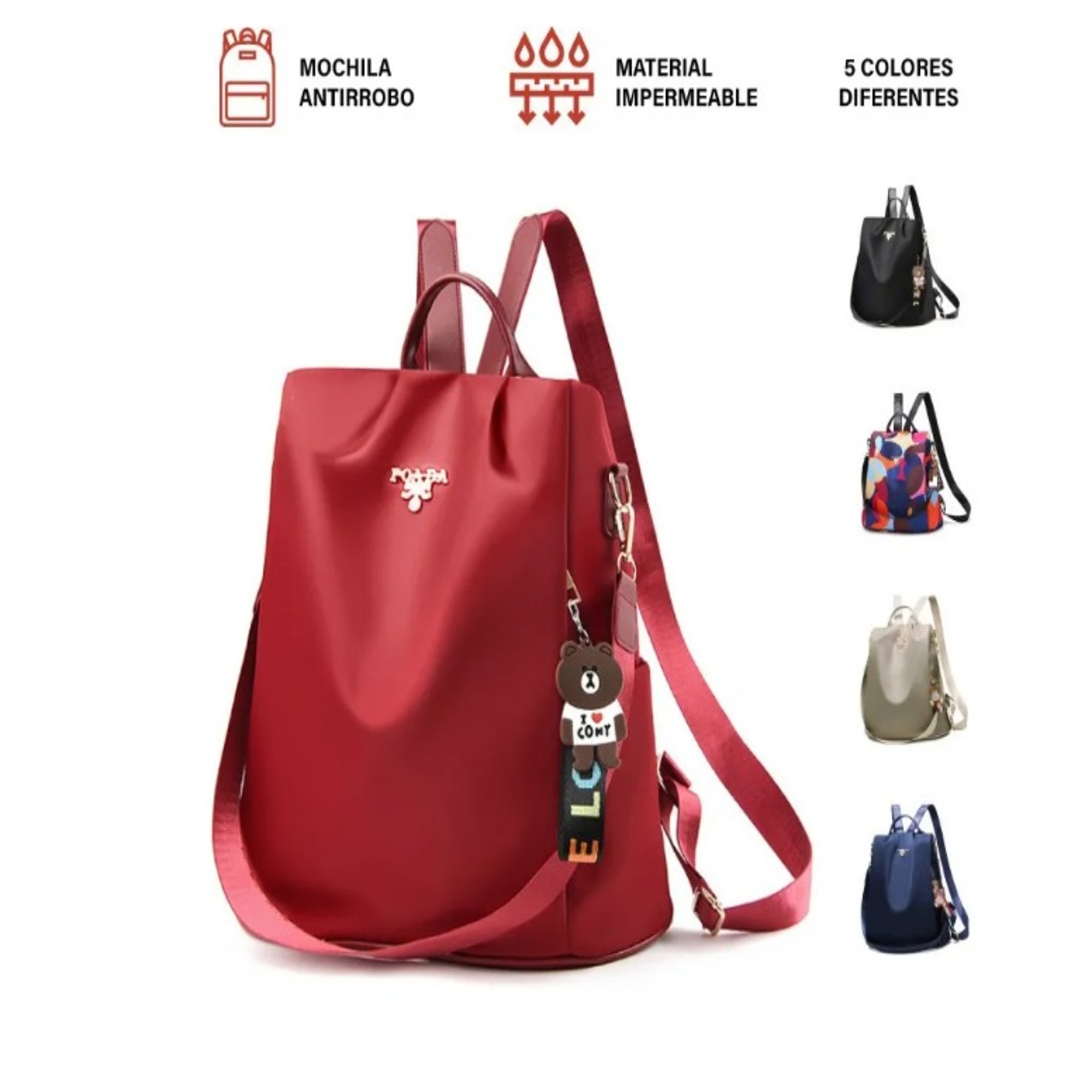 Mochila Antirrobo Mujer Moda Oxford Impermeable