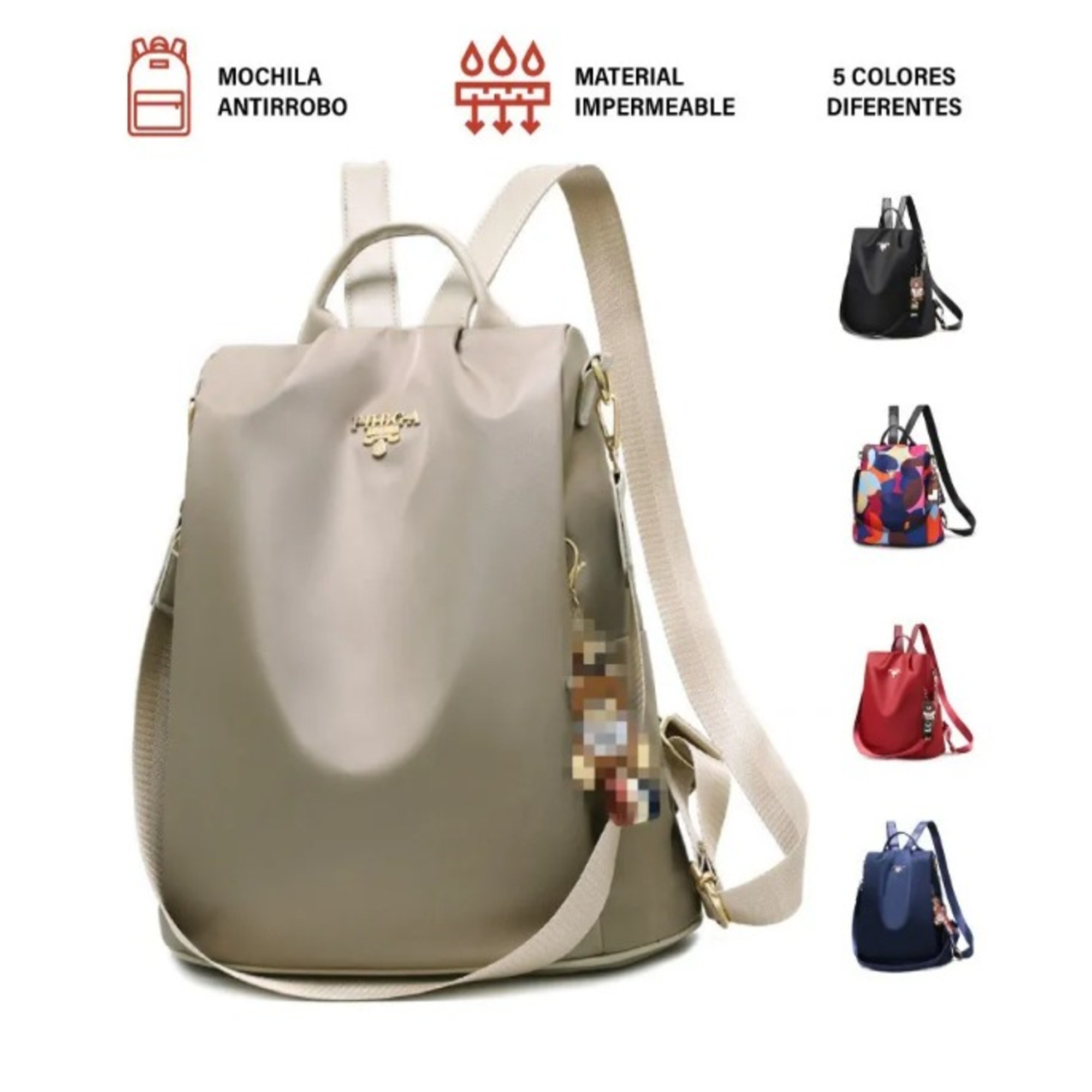 Mochila Antirrobo Mujer Moda Oxford Impermeable