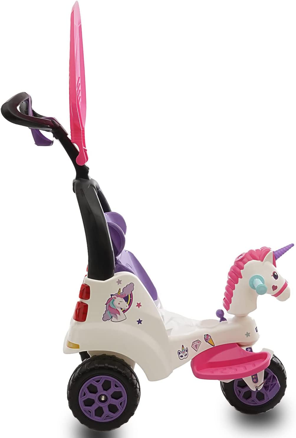 Triciclo Infantil Unicornio Prinsel Super Trike Blanco