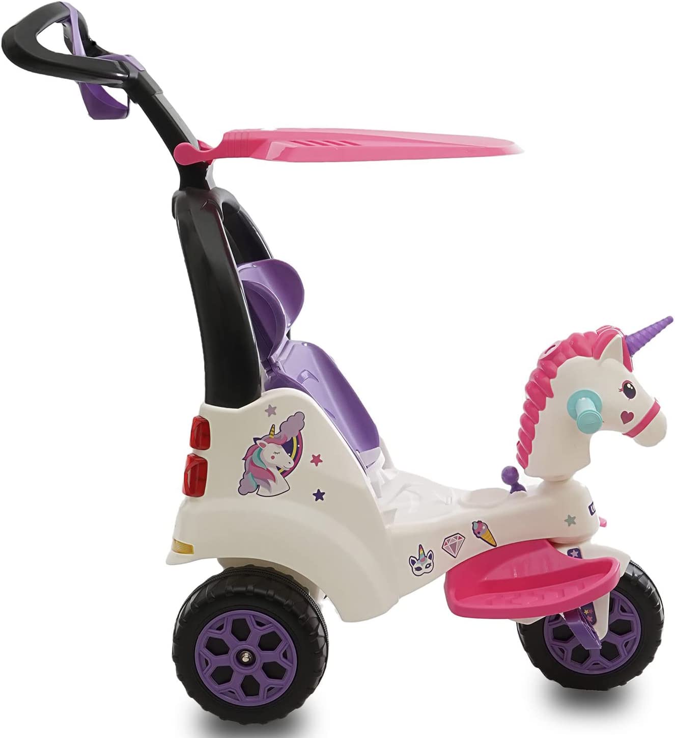Triciclo Infantil Unicornio Prinsel Super Trike Blanco