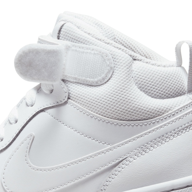 Tenis Nike Court Borough mid 2 infantiles blanco cd7783-100