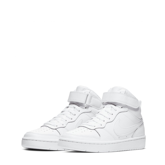 Tenis Nike Court Borough mid 2 infantiles blanco cd7783-100